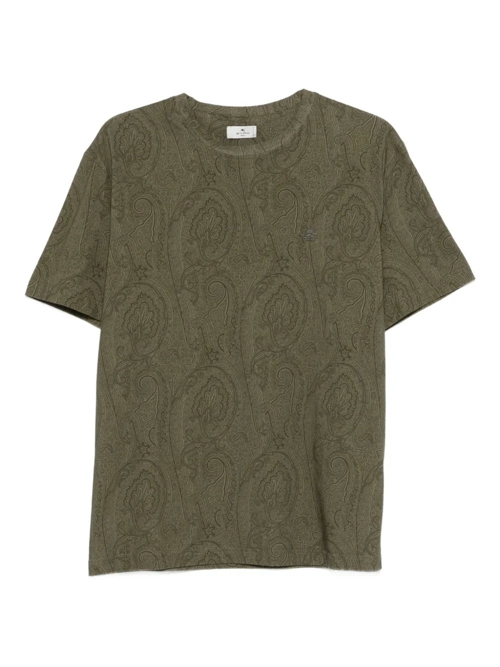 paisley-patterned T-shirt - 1