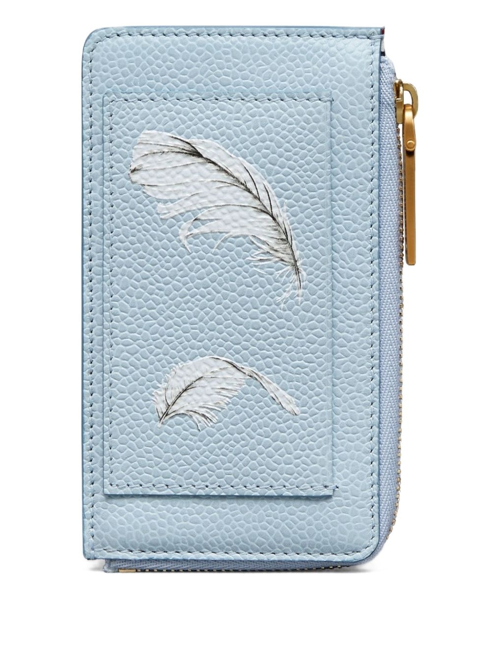 feather-print card holder - 2