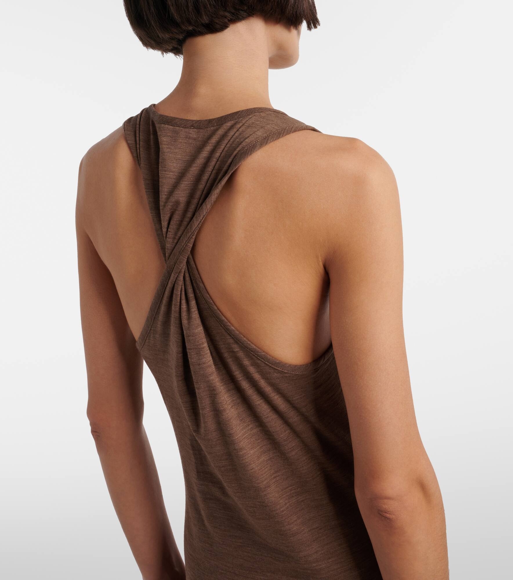 Anagram wool-blend maxi dress - 5