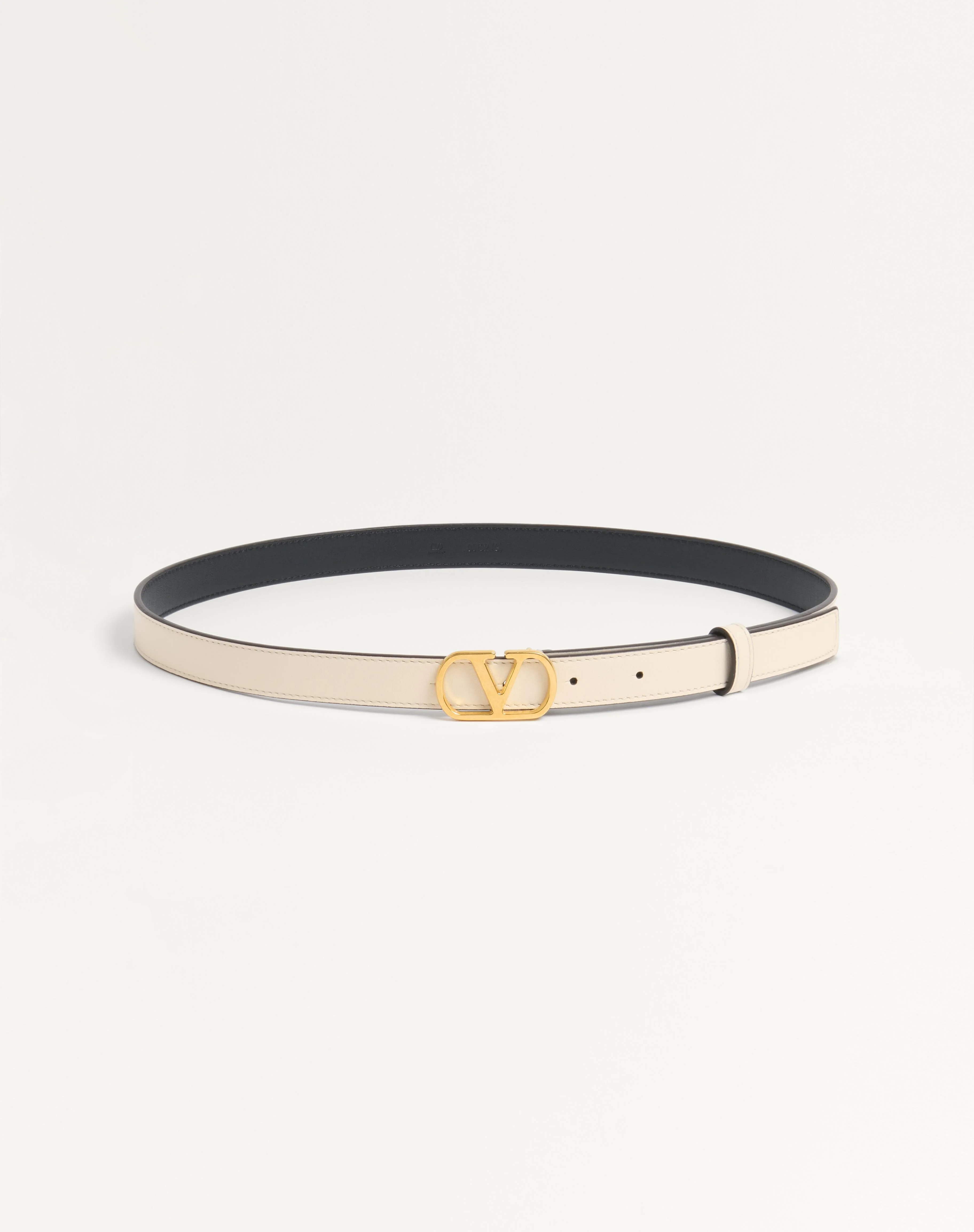 VLOGO SIGNATURE BELT IN SHINY CALFSKIN 20 MM - 1