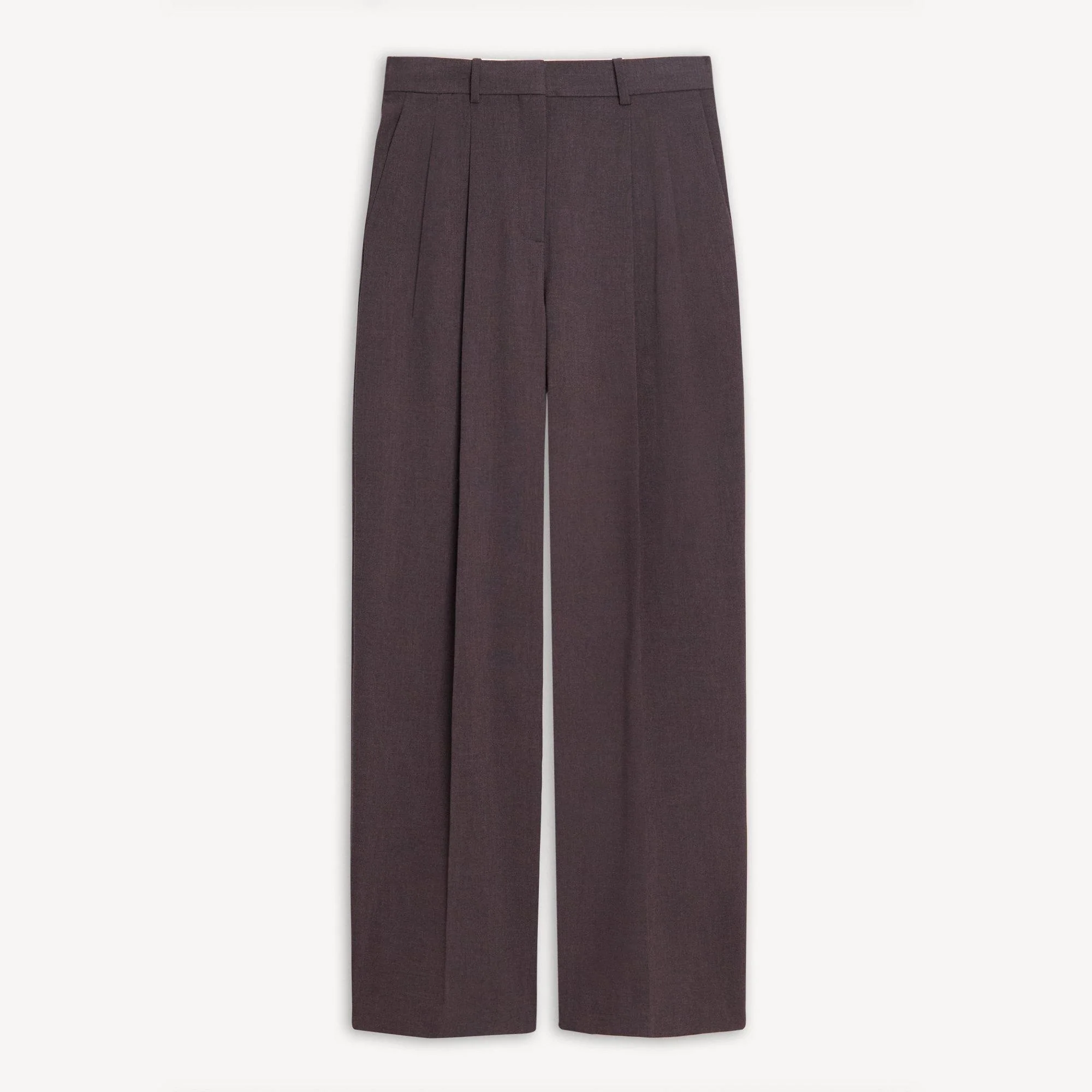 Double Pleat Pant in Mélange Crepe - 1