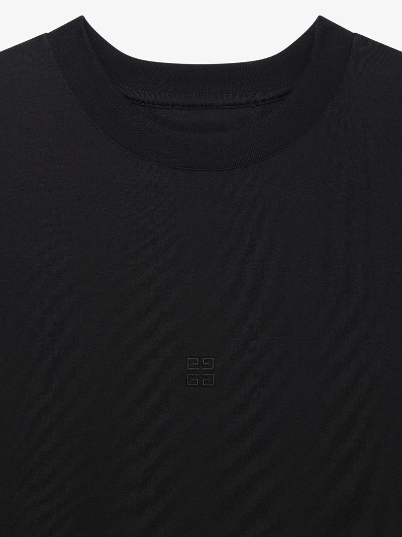 Givenchy CLASSIC FIT T-SHIRT IN BI-MATERIAL 4G PATTERN outlook