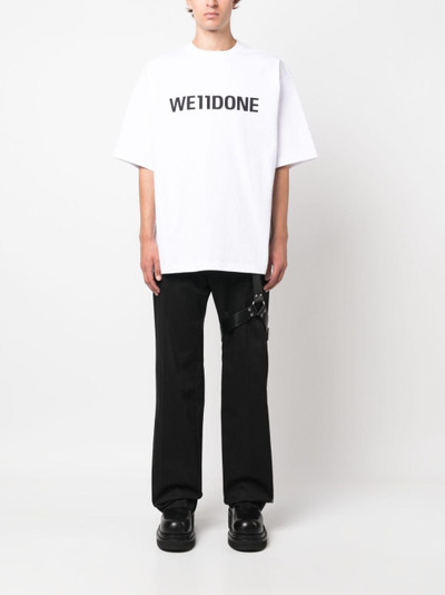 We11done logo-print cotton T-shirt outlook