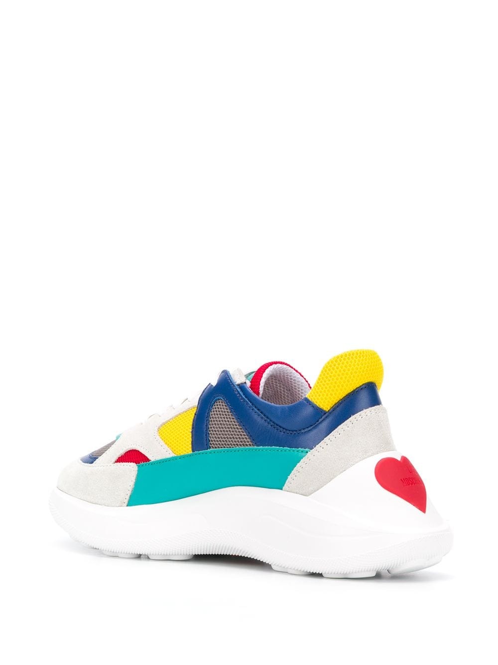 colour blocked low top sneakers - 3