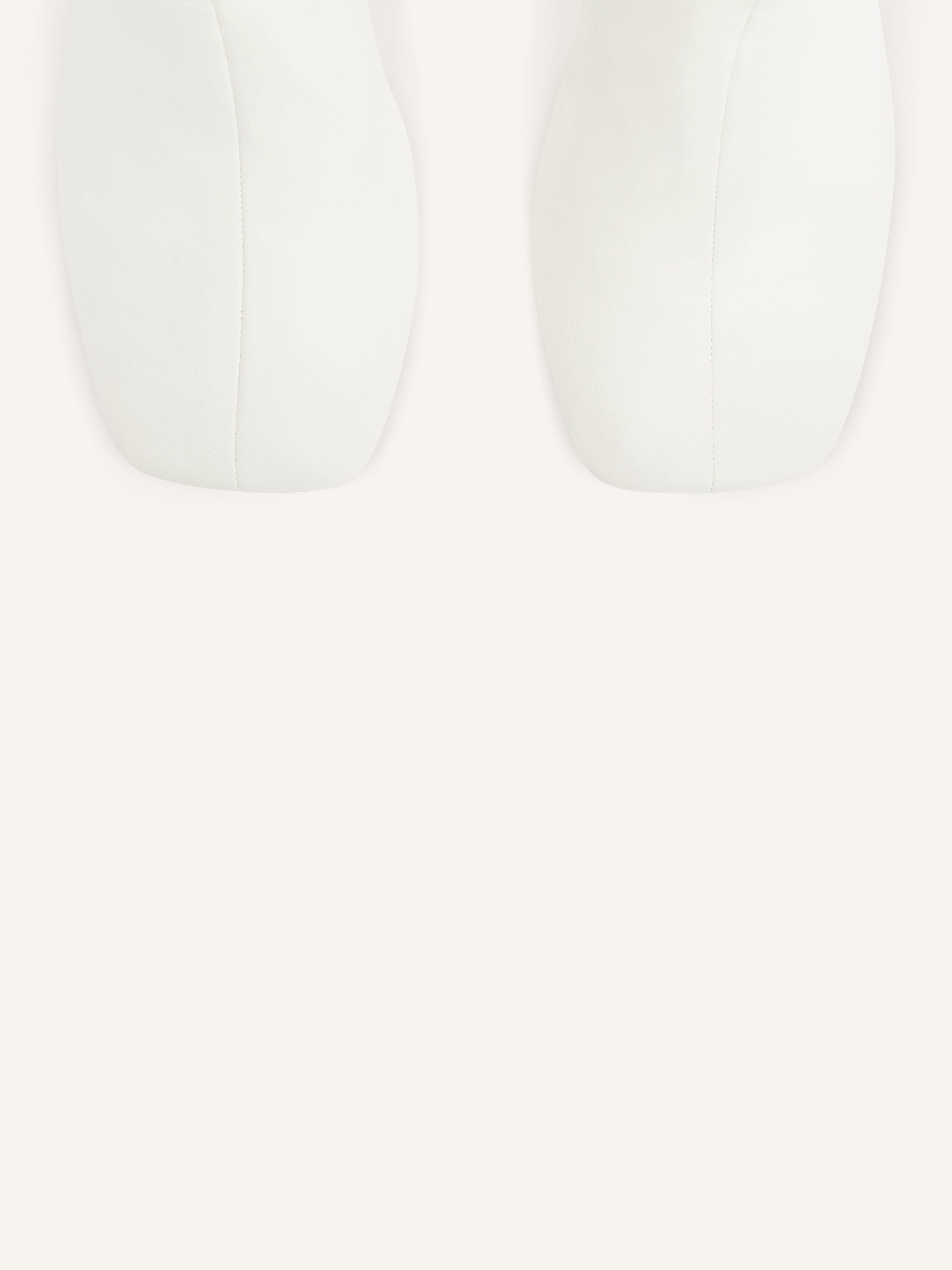 SQUARE TOE LEATHER ANKLE BOOTS - 4