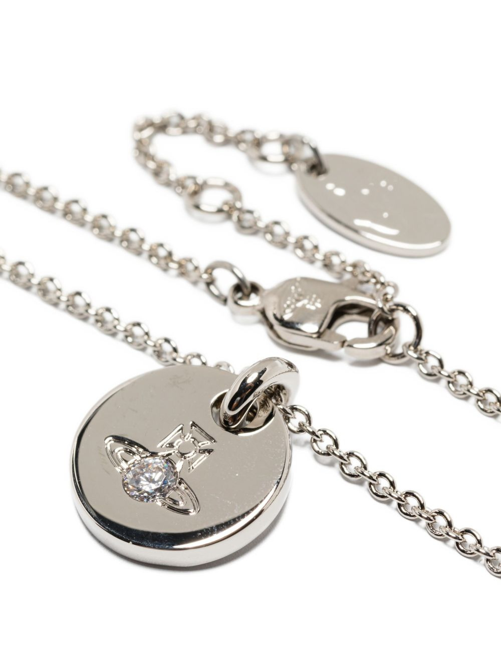 Lewis orb embellished-disc necklace - 3