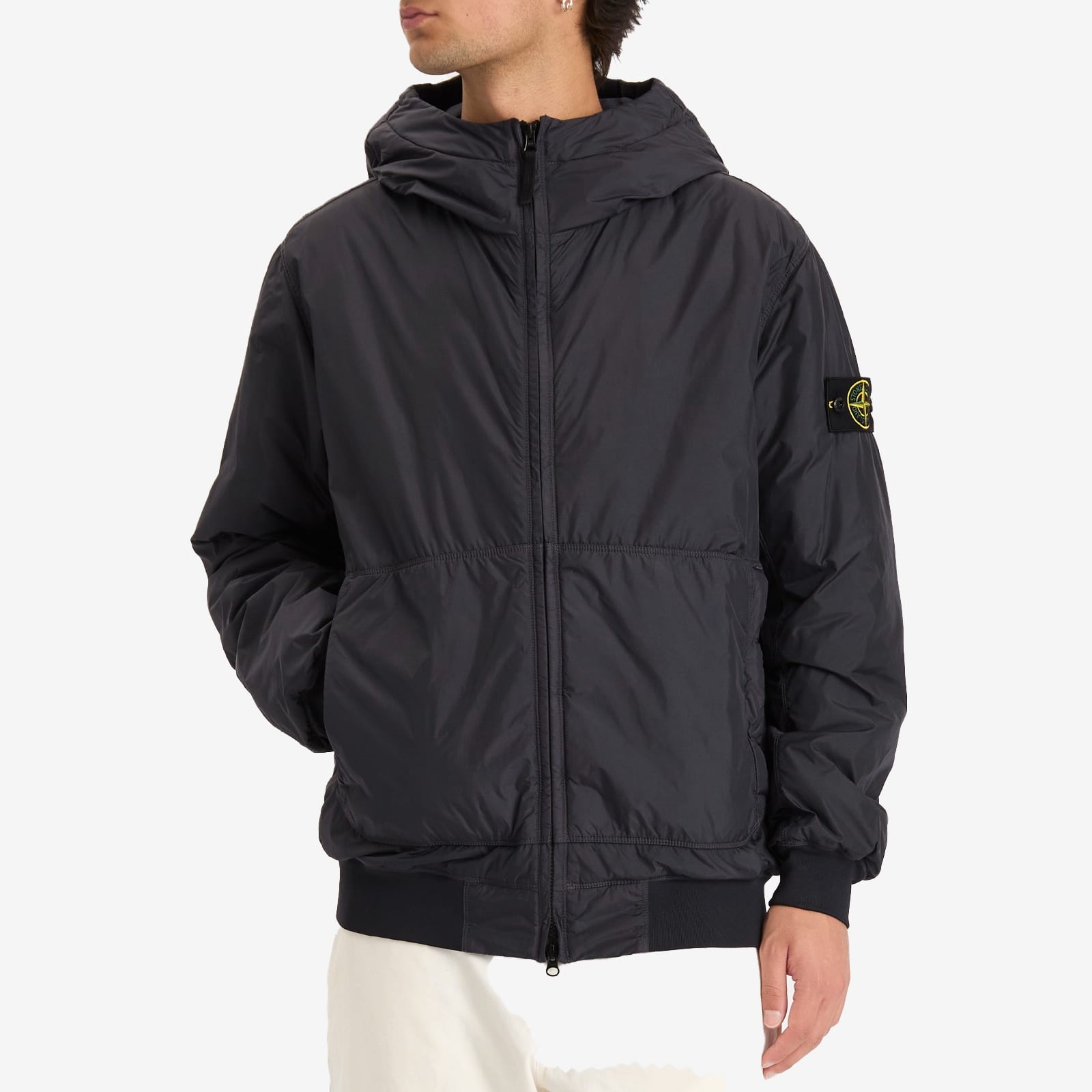 Stone Island Crinkle Reps Nylon Hooded PrimaLoft Jacket - 2