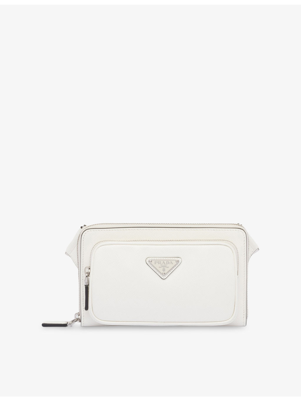 Brand-plaque Saffiano-leather cross-body bag - 1