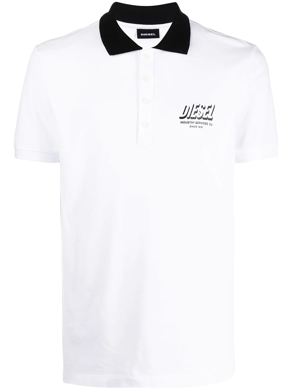 industry print polo shirt - 1