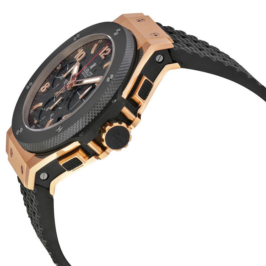 Pre-owned Hublot Big Bang Chronograph Black Checker Pattern Dial Men's Watch 341.PB.131.RX - 2