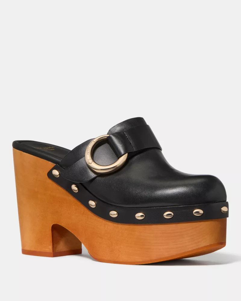 kate spade Halo Platform Clog Mule outlook