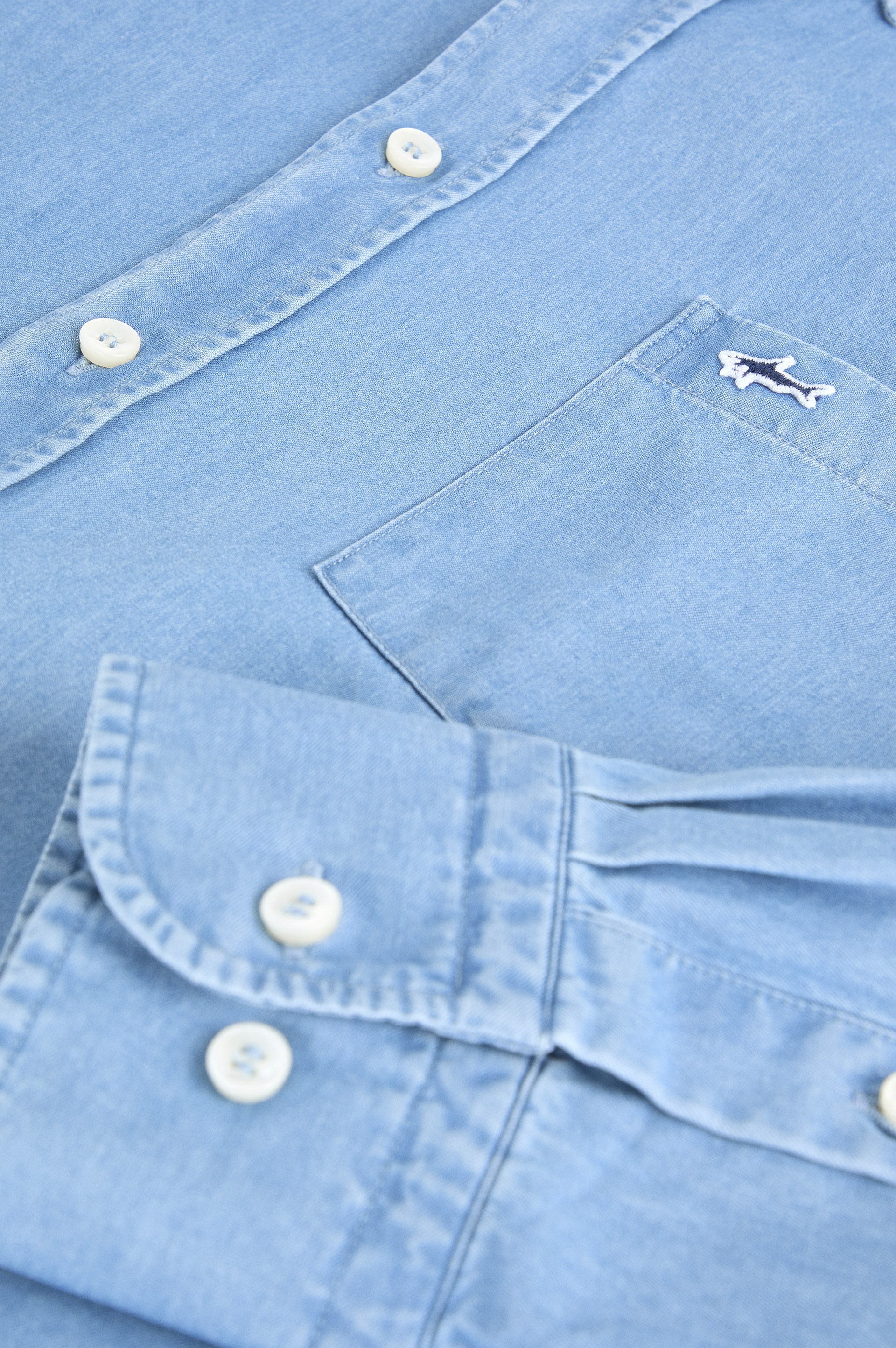 COTTON DENIM SHIRT - 5