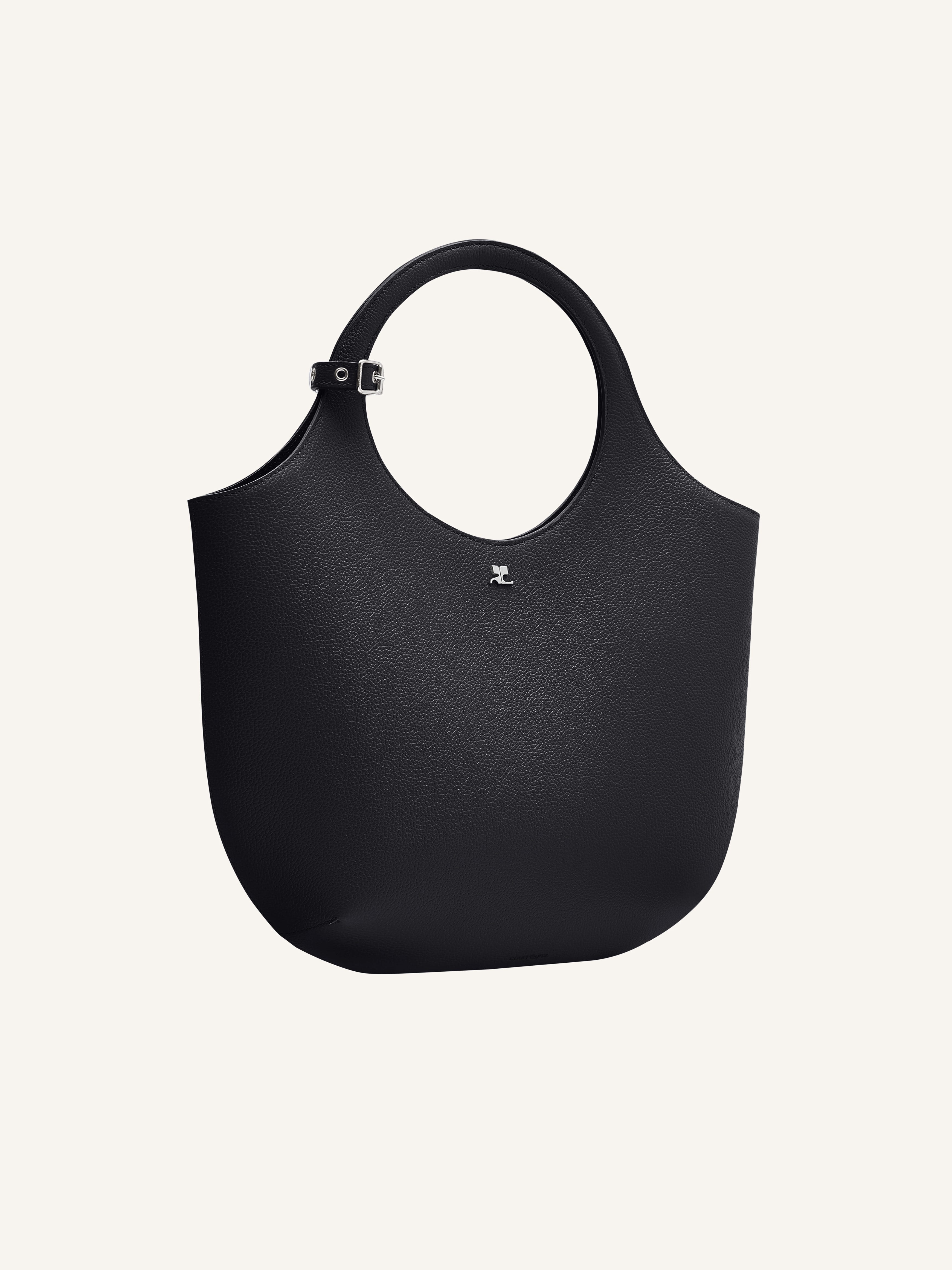 MEDIUM HOLY GRAINED LEATHER BAG - 3