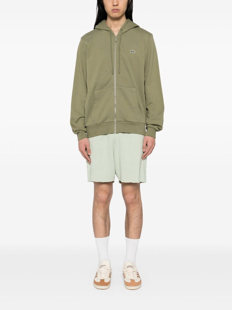 LACOSTE zipped fleece sweatshirt outlook