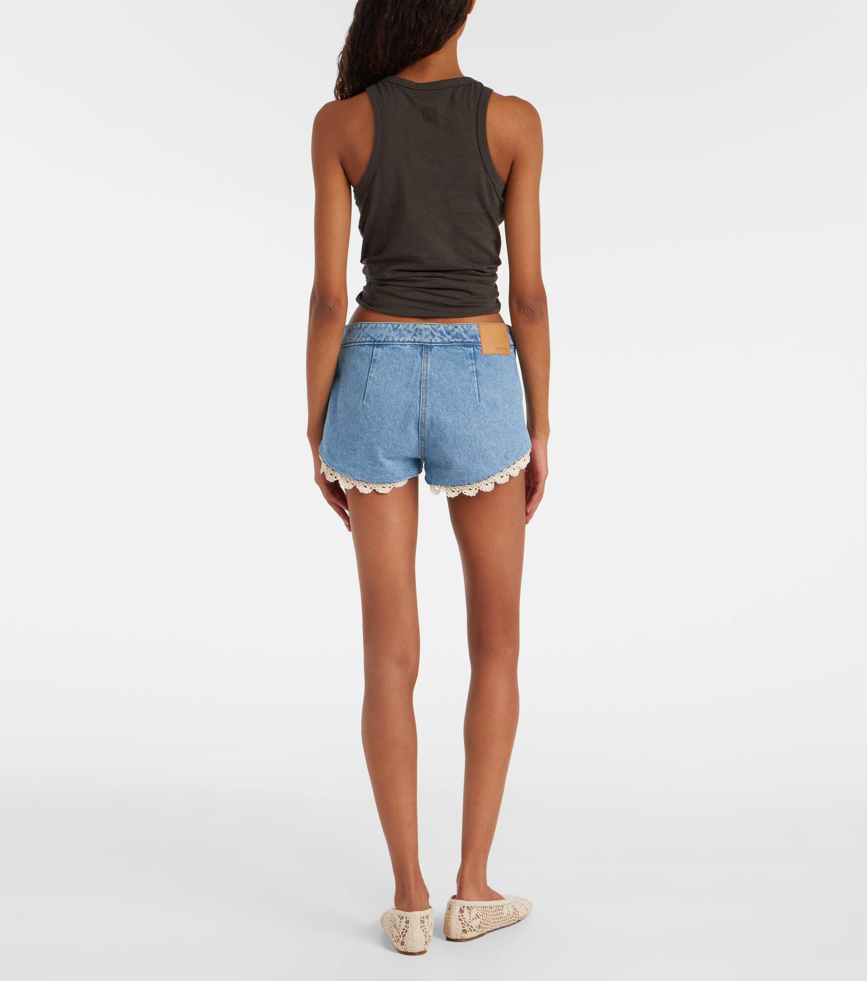 Knotted cotton and silk tank top - 3