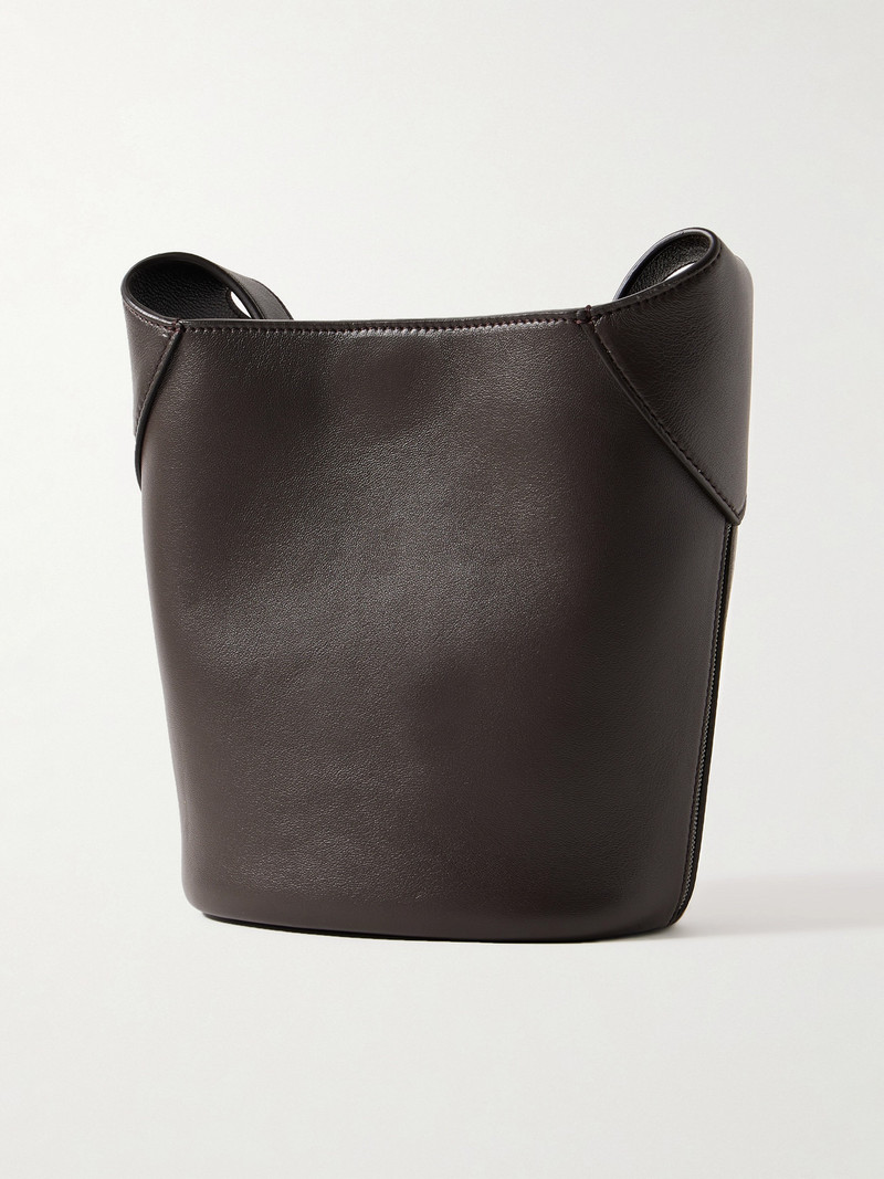 Bead-embellished Leather Shoulder Bag 3