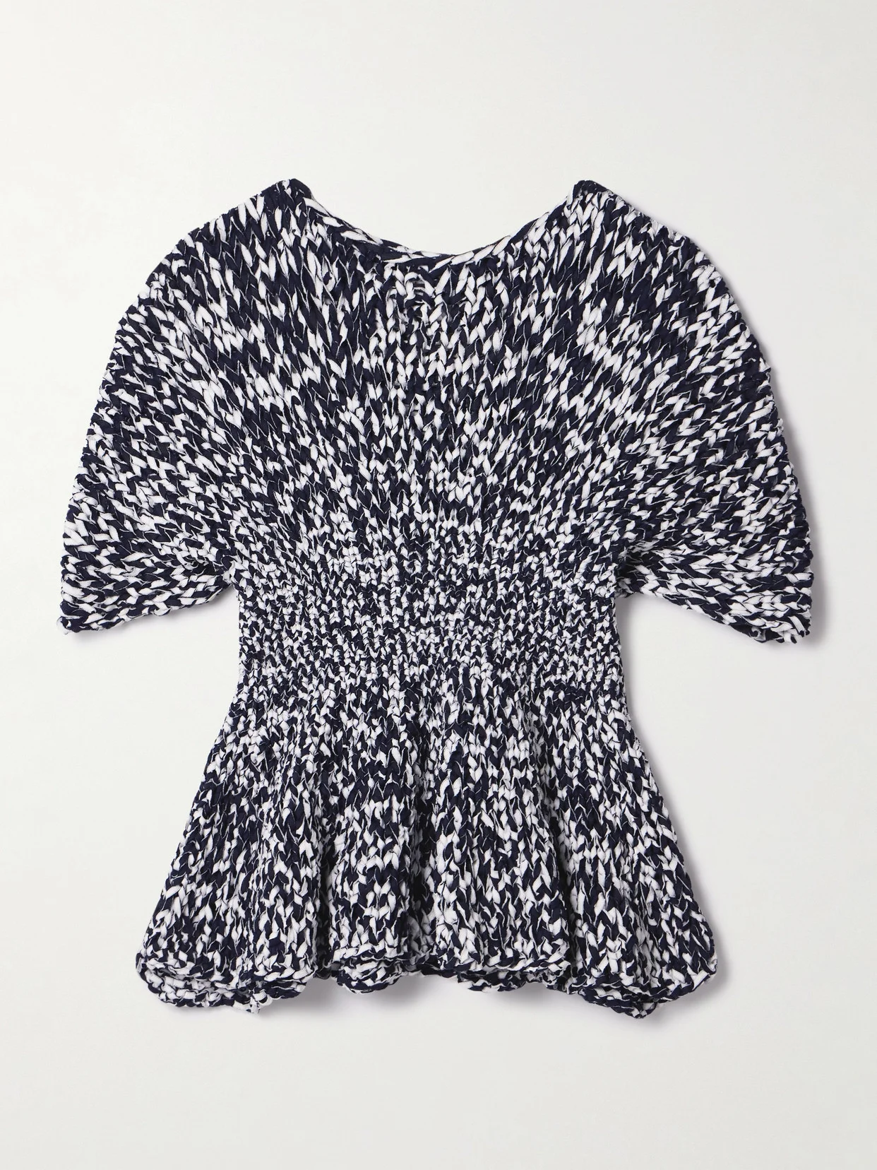 Mathilde Cotton-blend Peplum Top - 1