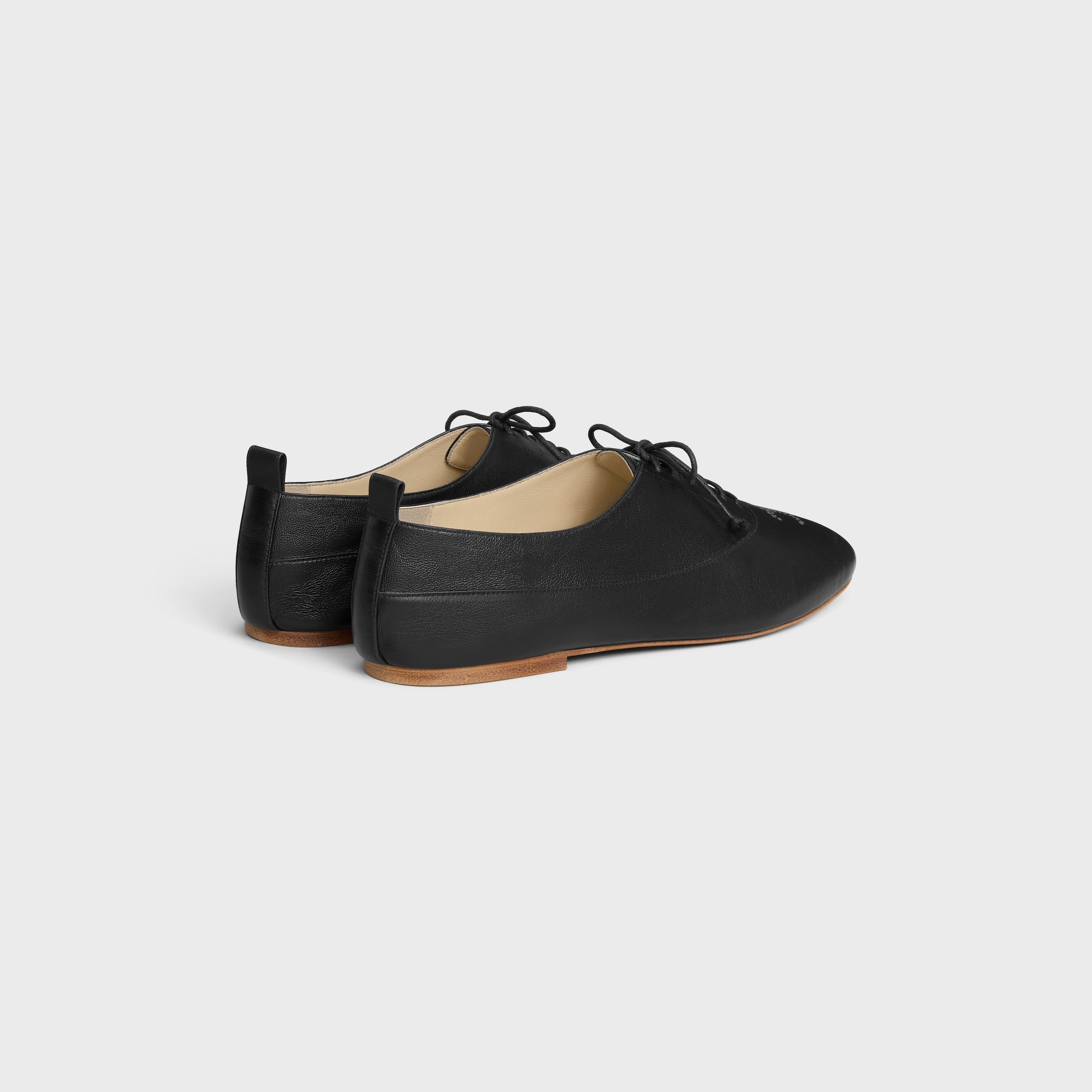 CELINE LISE PERFORATED TRIOMPHE RICHELIEU IN LAMBSKIN - 3