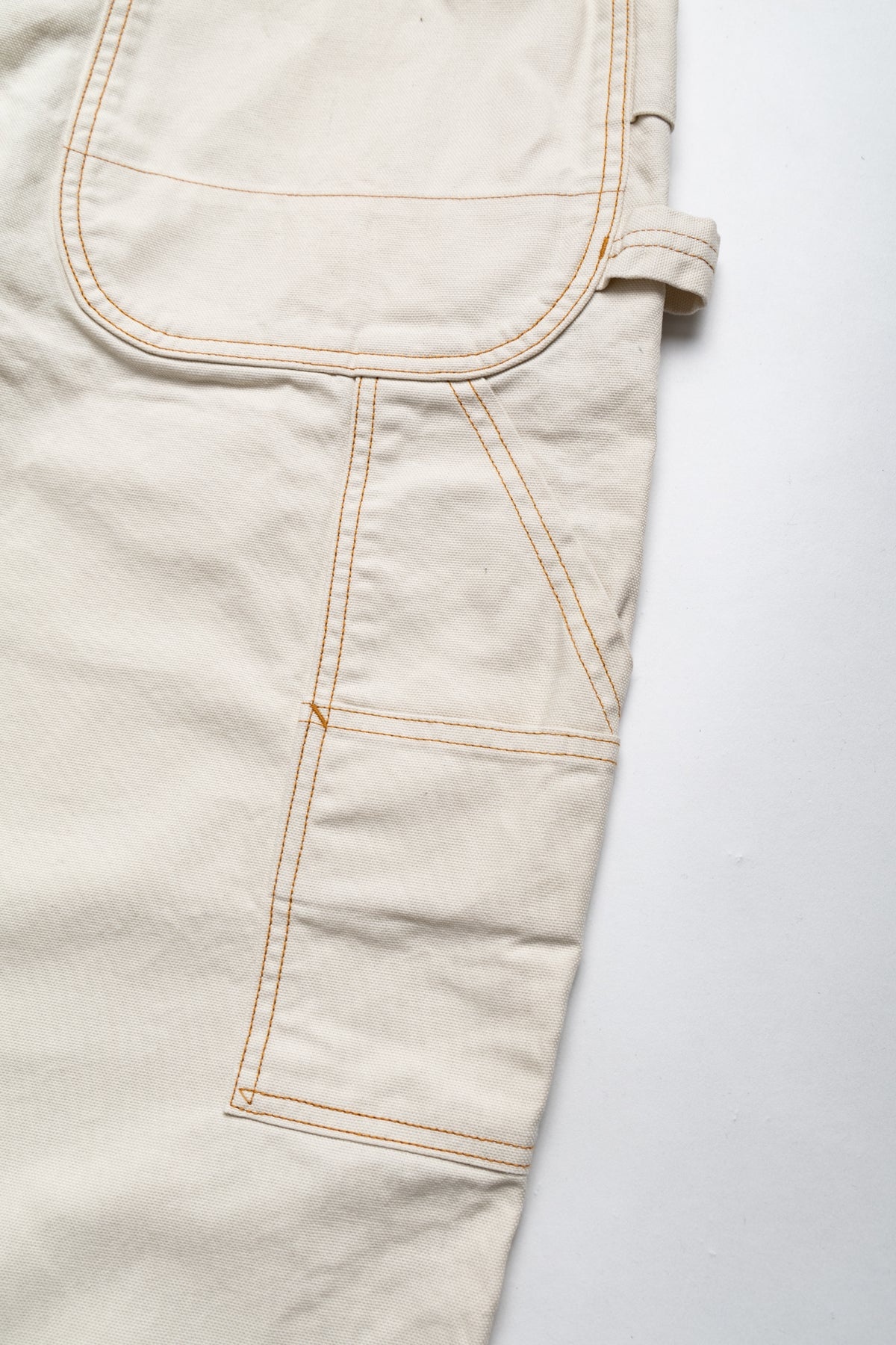 Light Canvas ZIPPER Wide LUMBER Pants - Ecru - 12