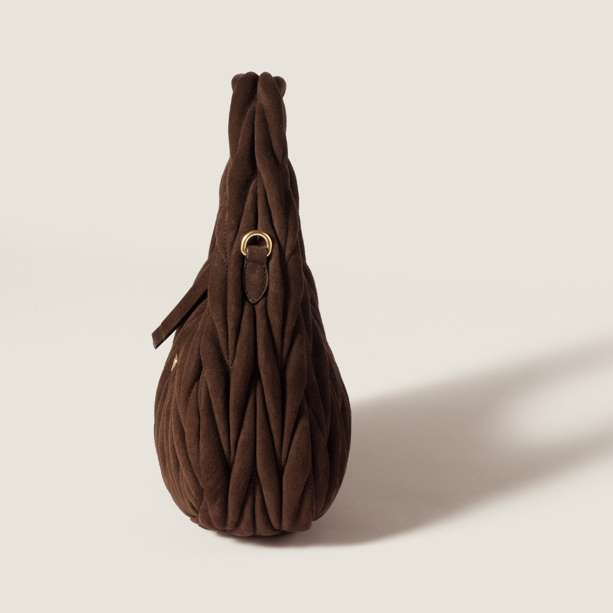 Wander matelassé suede bag - 5