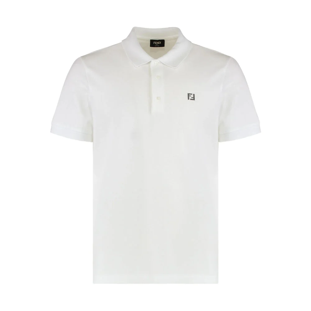 Fendi White Polo Shirts Men - 1