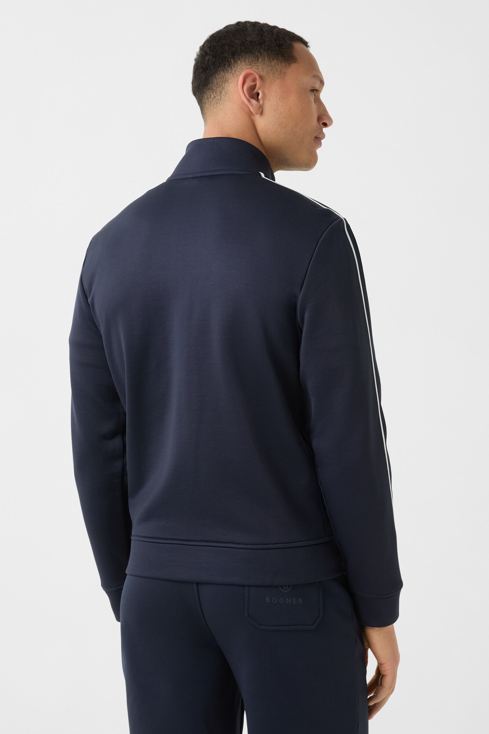 Zanto jersey jacket in Navy blue - 3