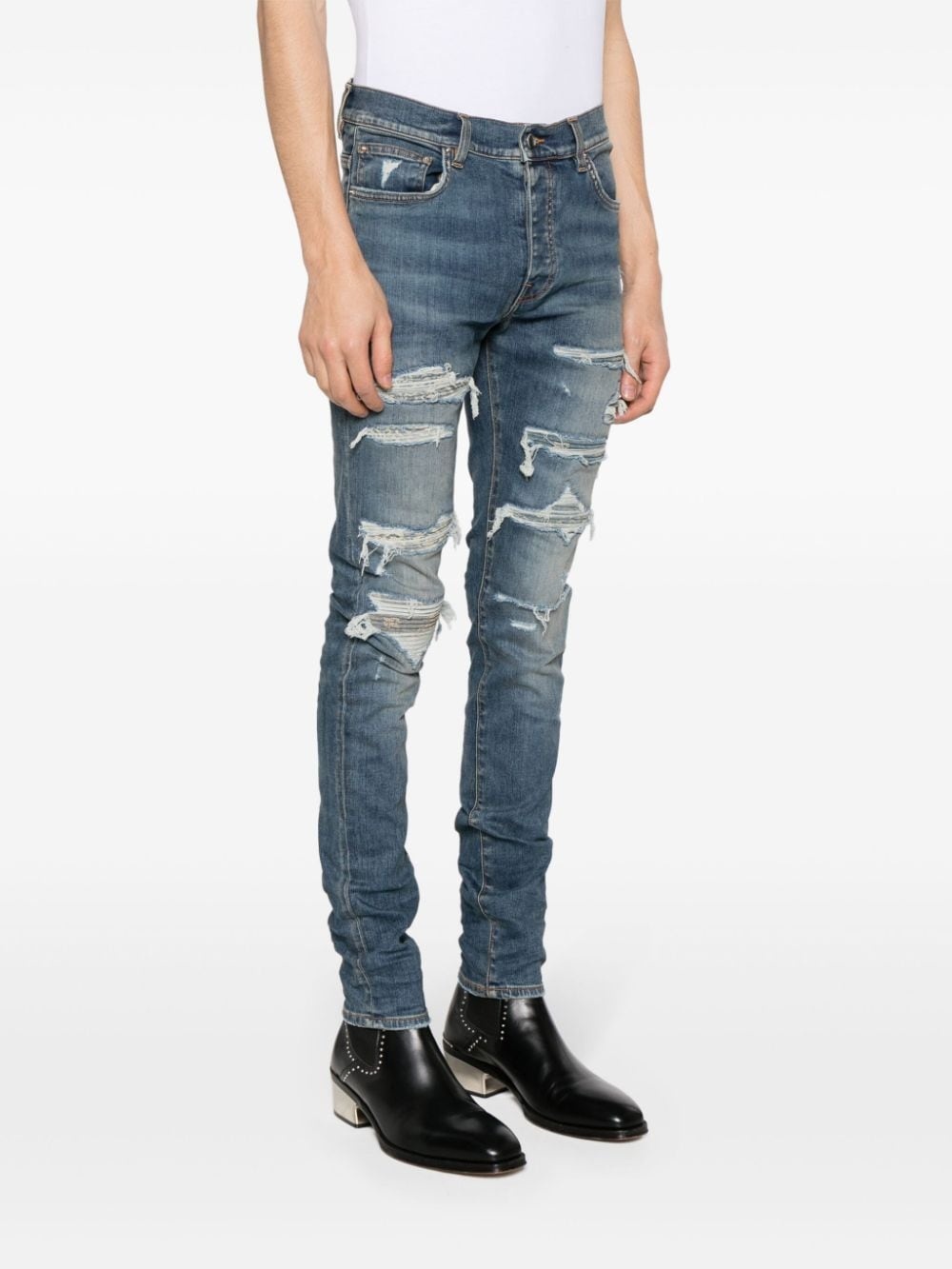 mid-rise skinny jeans - 3