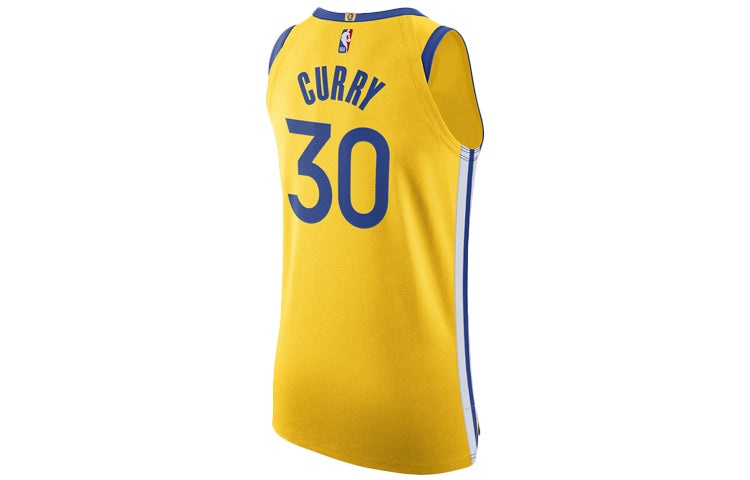 Nike NBA Jersey Basketball Jersey/Vest AU Player Edition Golden State Warriors Yellow AT9842-728 - 2