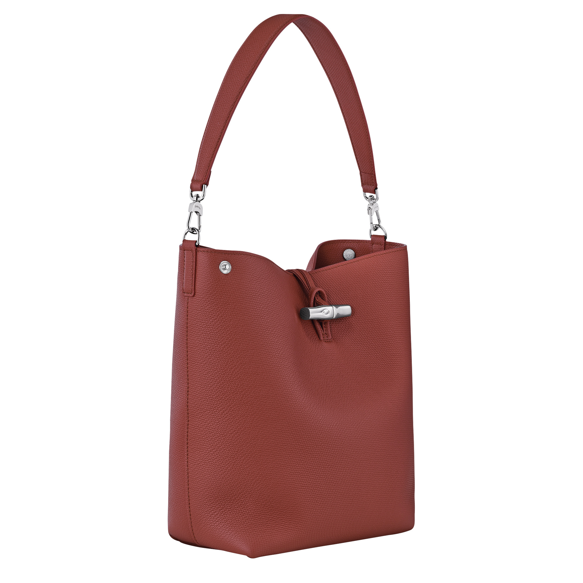 Le Roseau M Shoulder bag Chestnut - Leather - 3