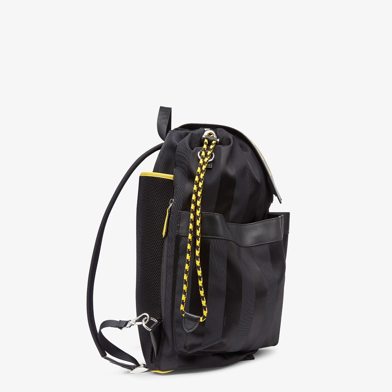 Black nylon backpack - 2