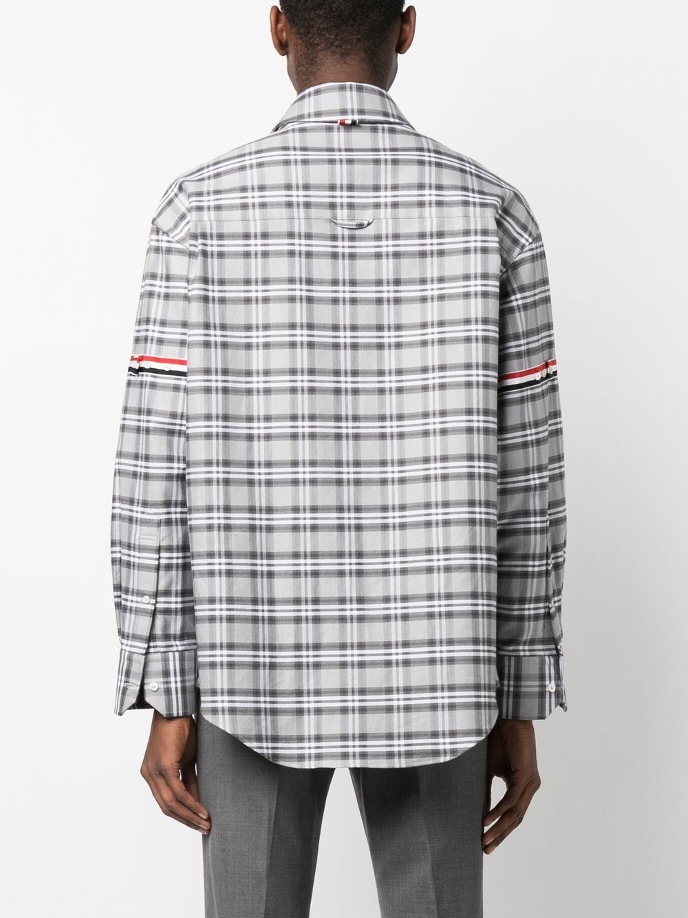 plaid-check print shirt - 4