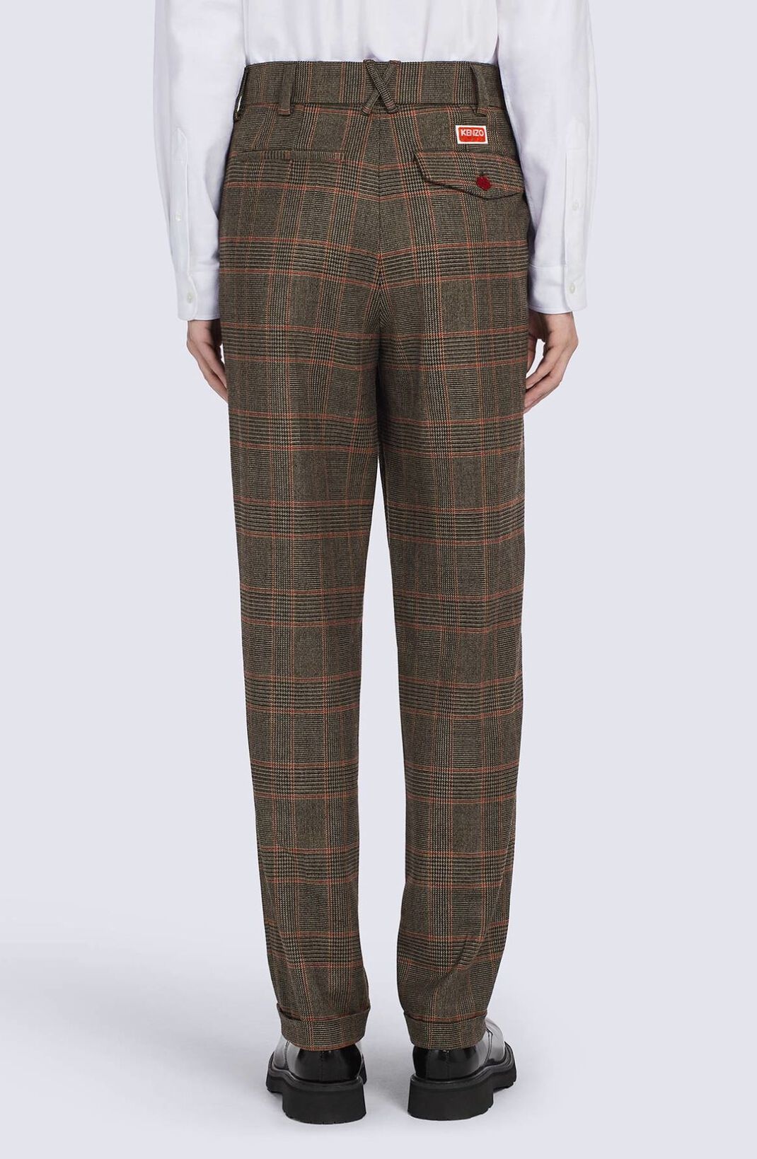 Checked tailored trousers - 6