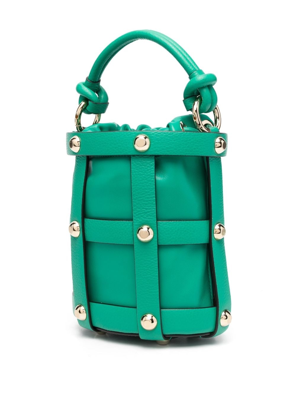 caged-design bucket bag - 3