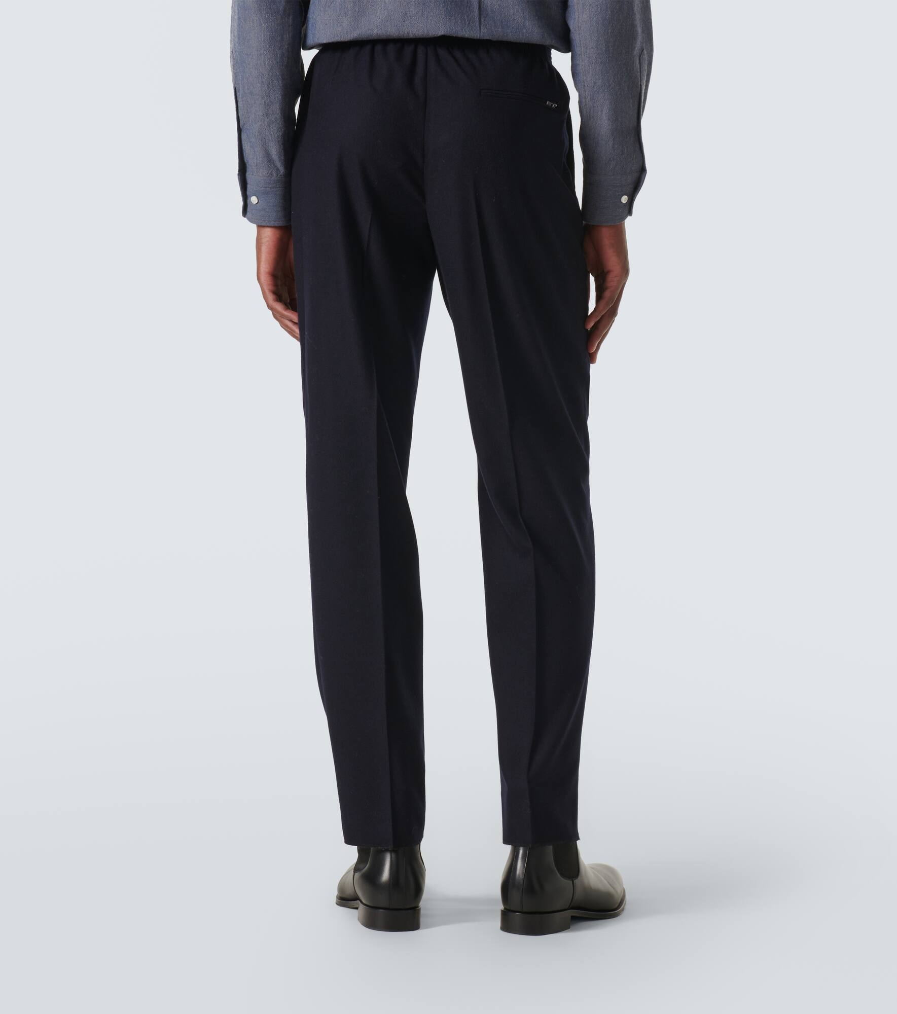 Jan wool and cashmere straight pants - 4