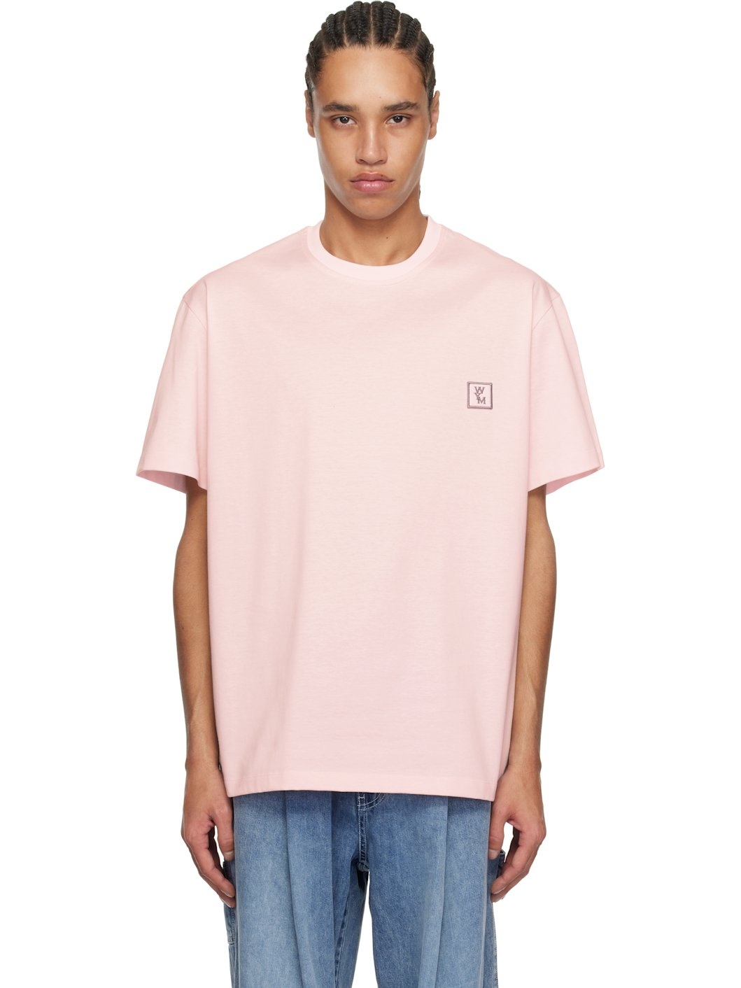 Pink Cotton Back Logo T-shirt - 1