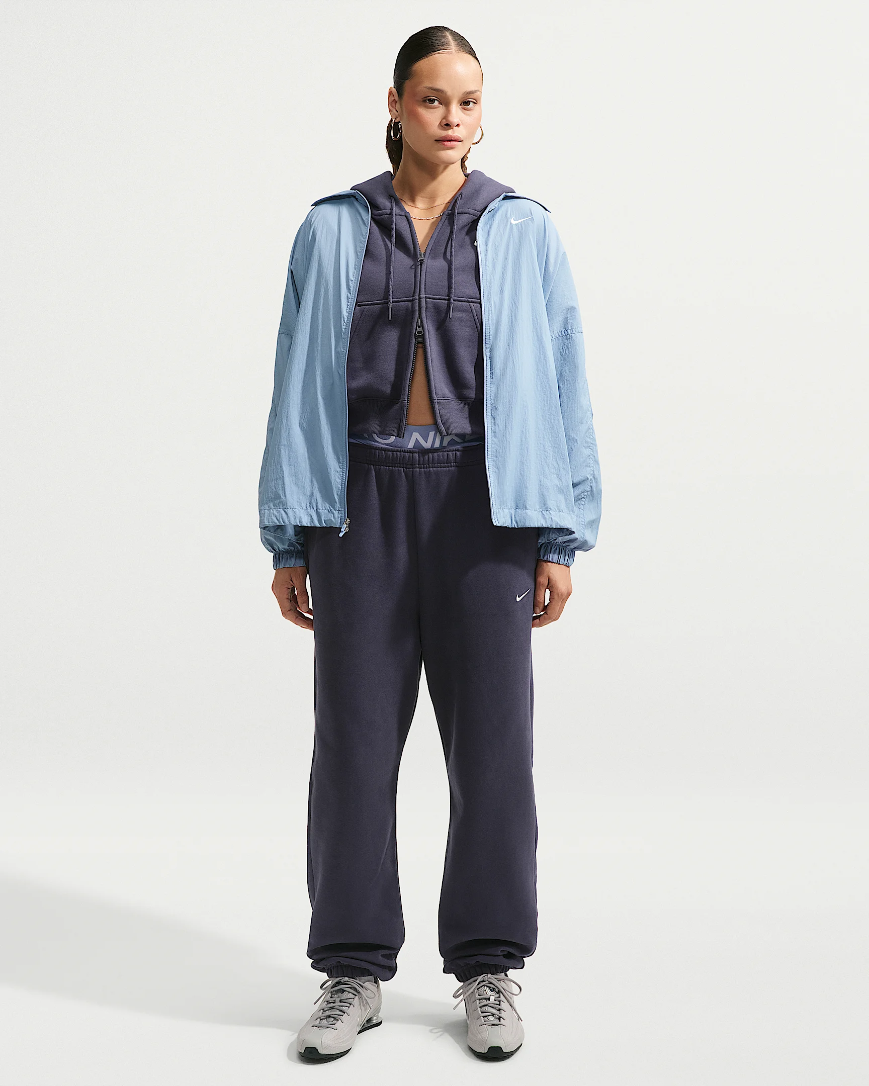 Nike Studio Fleece Medium Weight Women's High-Rise Oversized Cuffed Pants - 1