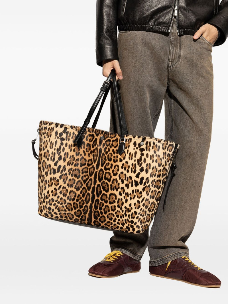Dolce & Gabbana Atene leopard-print tote bag outlook