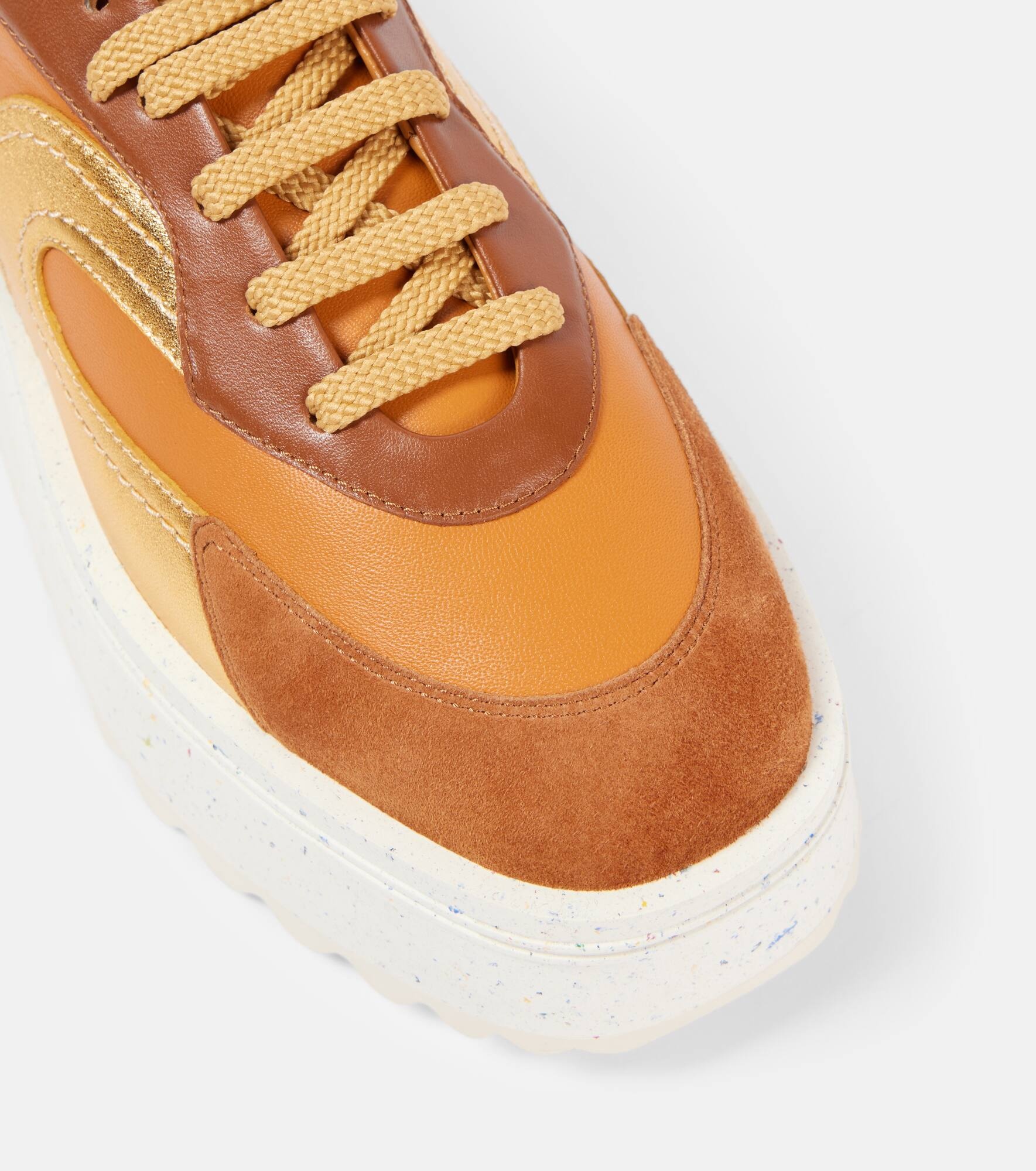 Awake leather platform sneakers - 5