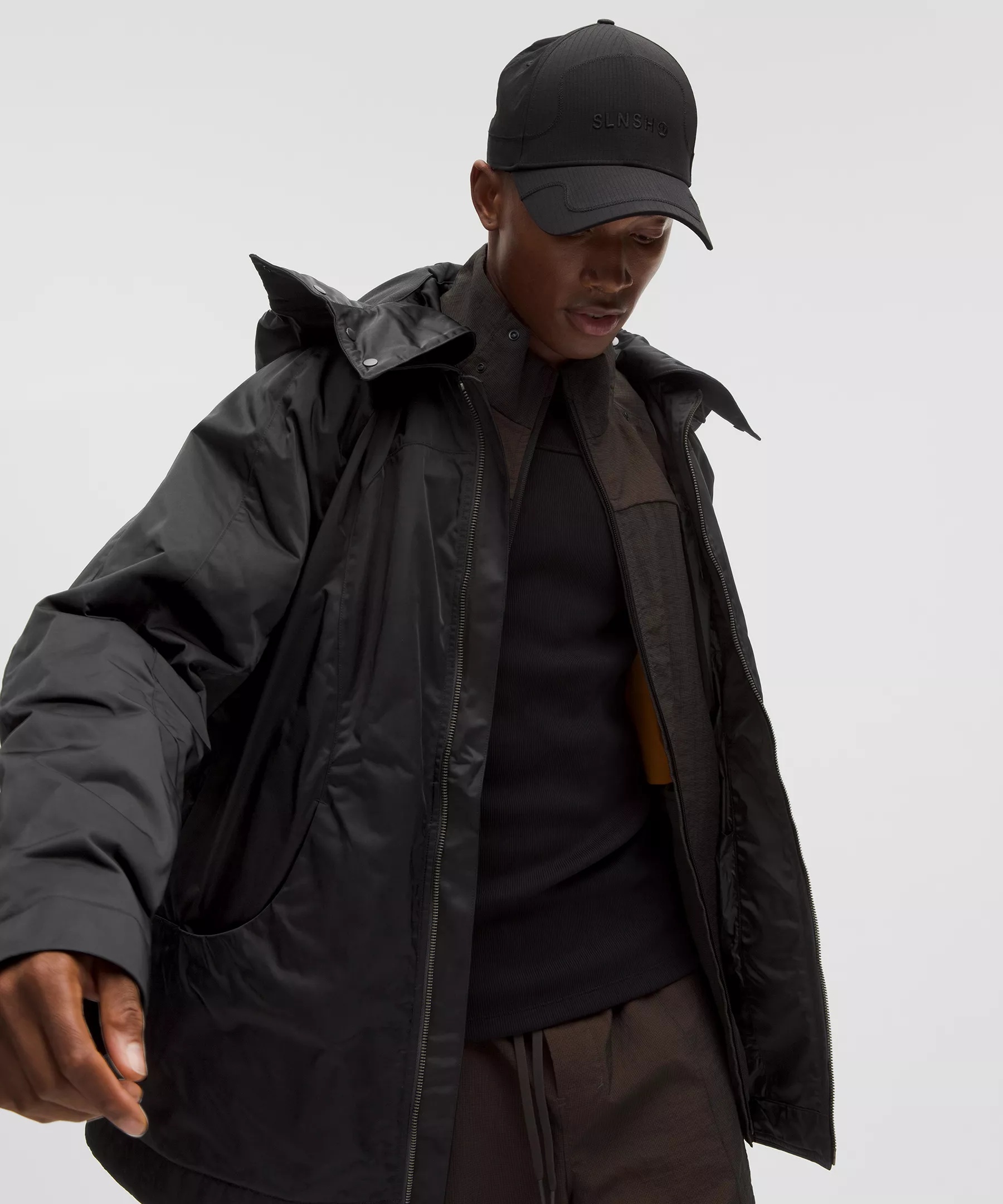 Taffeta Removable-Hood Collared Jacket *SLNSH Collection - 13