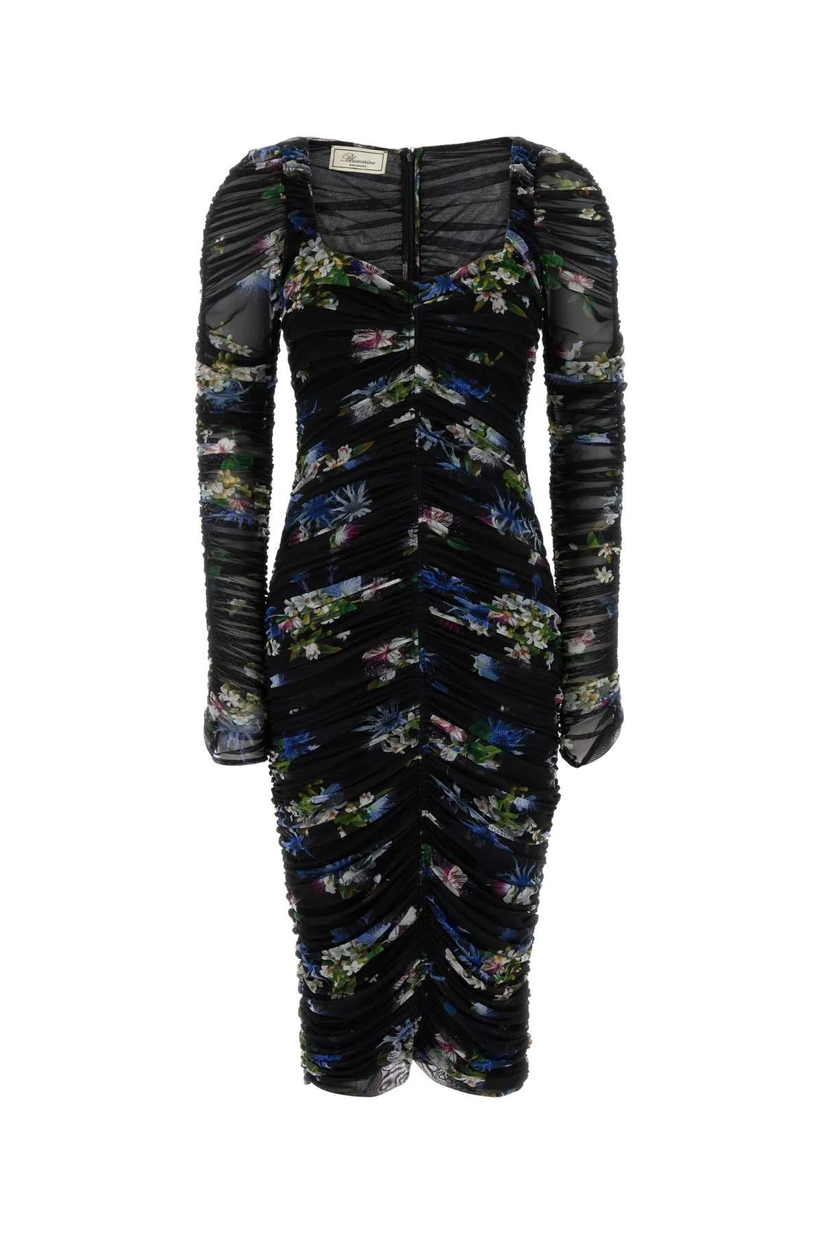 Blumarine Women Printed Stretch Tulle Dress - 1