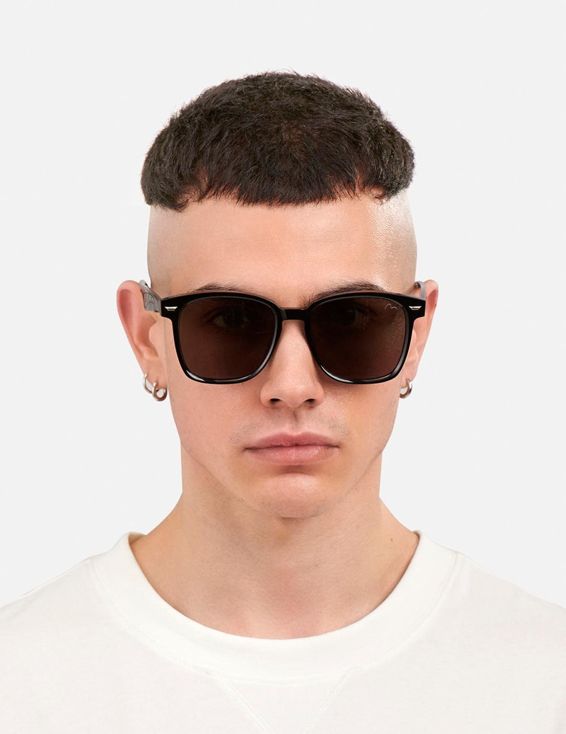 EVISU MONOGRAM DAICOCK PRINT SQUARE SUNGLASSES outlook