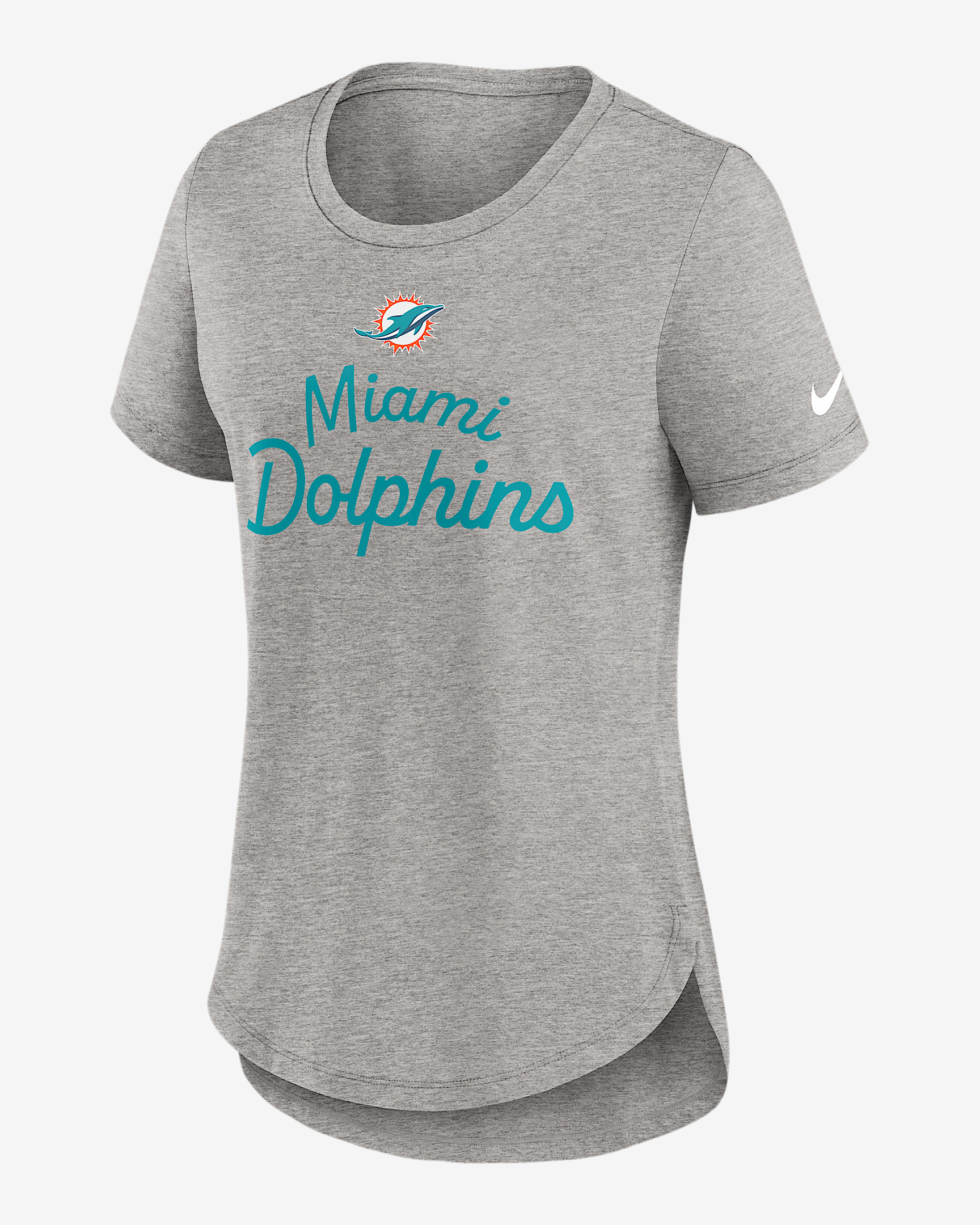 Miami Dolphins Script Women's Nike NFL T-Shirt - 1