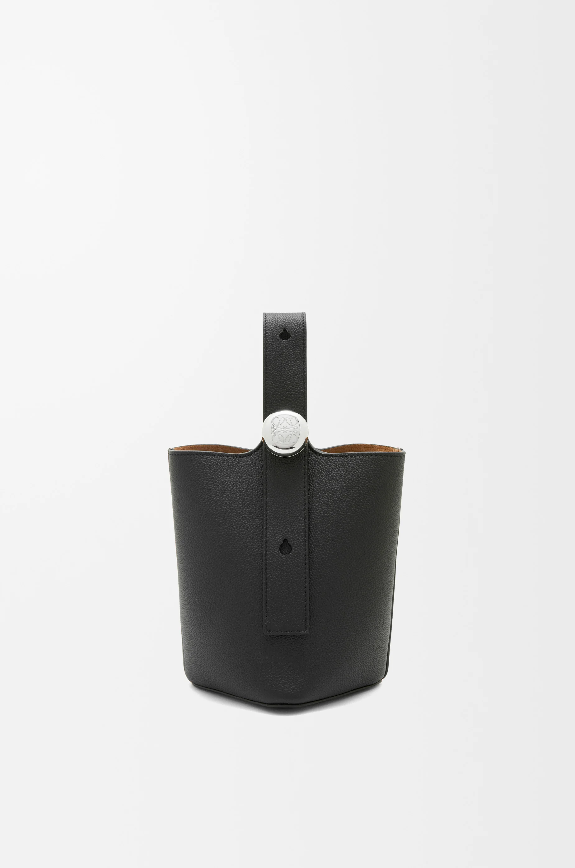 Mini Pebble Bucket bag in soft grained calfskin - 1