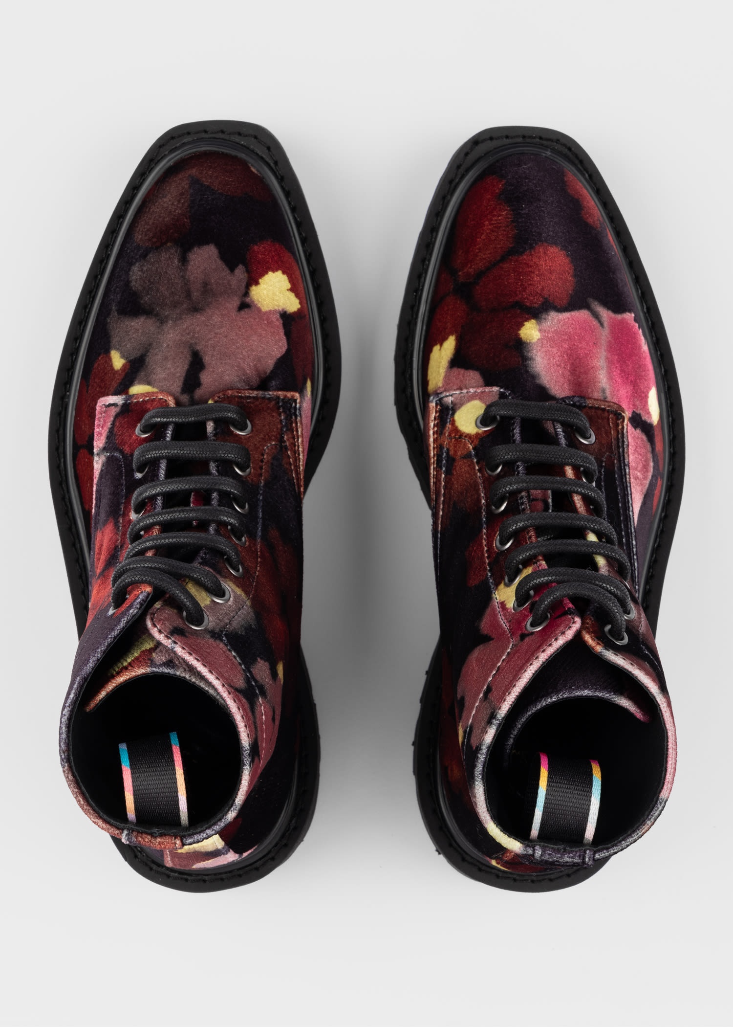 Black 'Morello' Floral Boots - 5