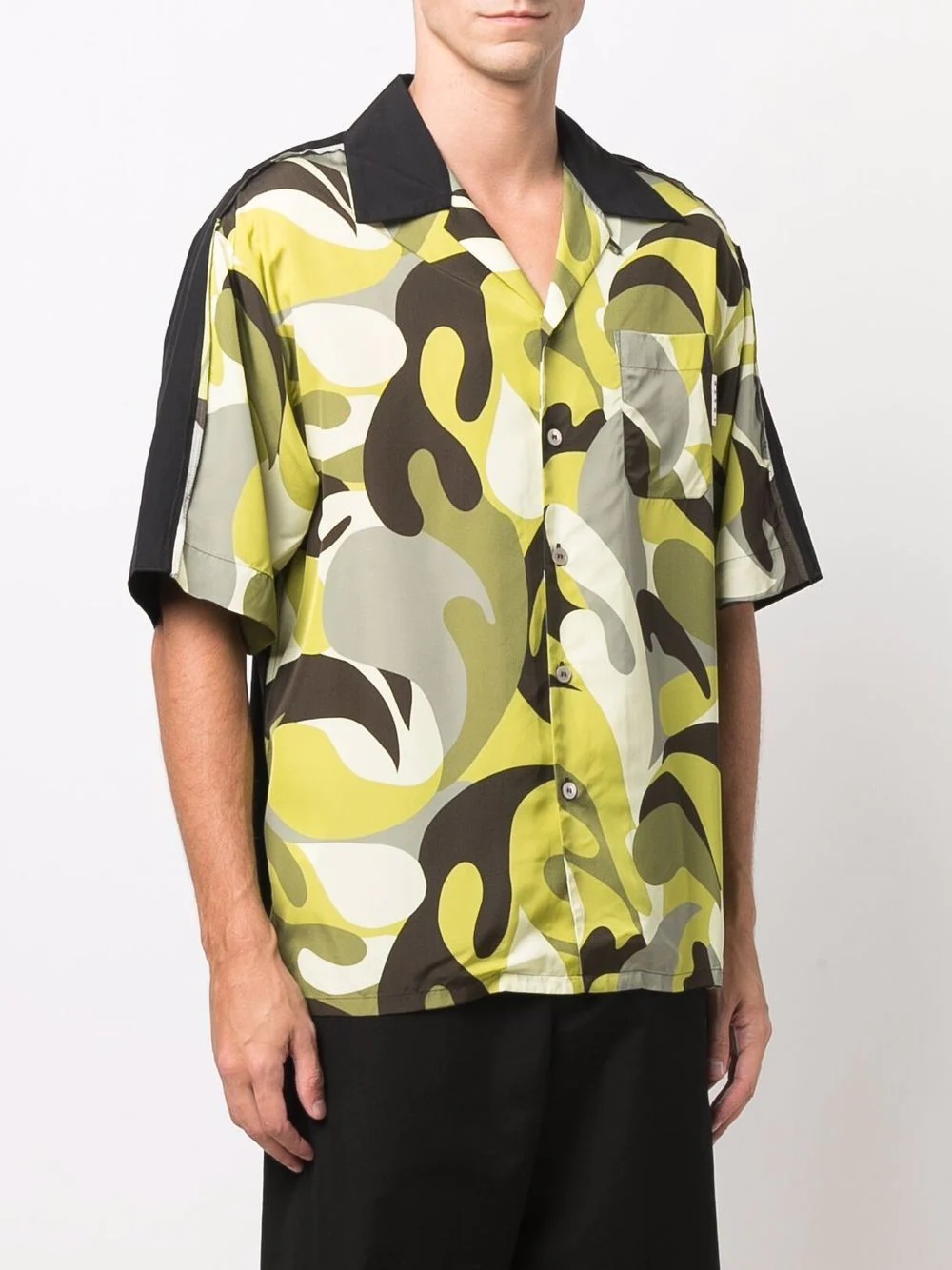 abstract-print bowling shirt - 3