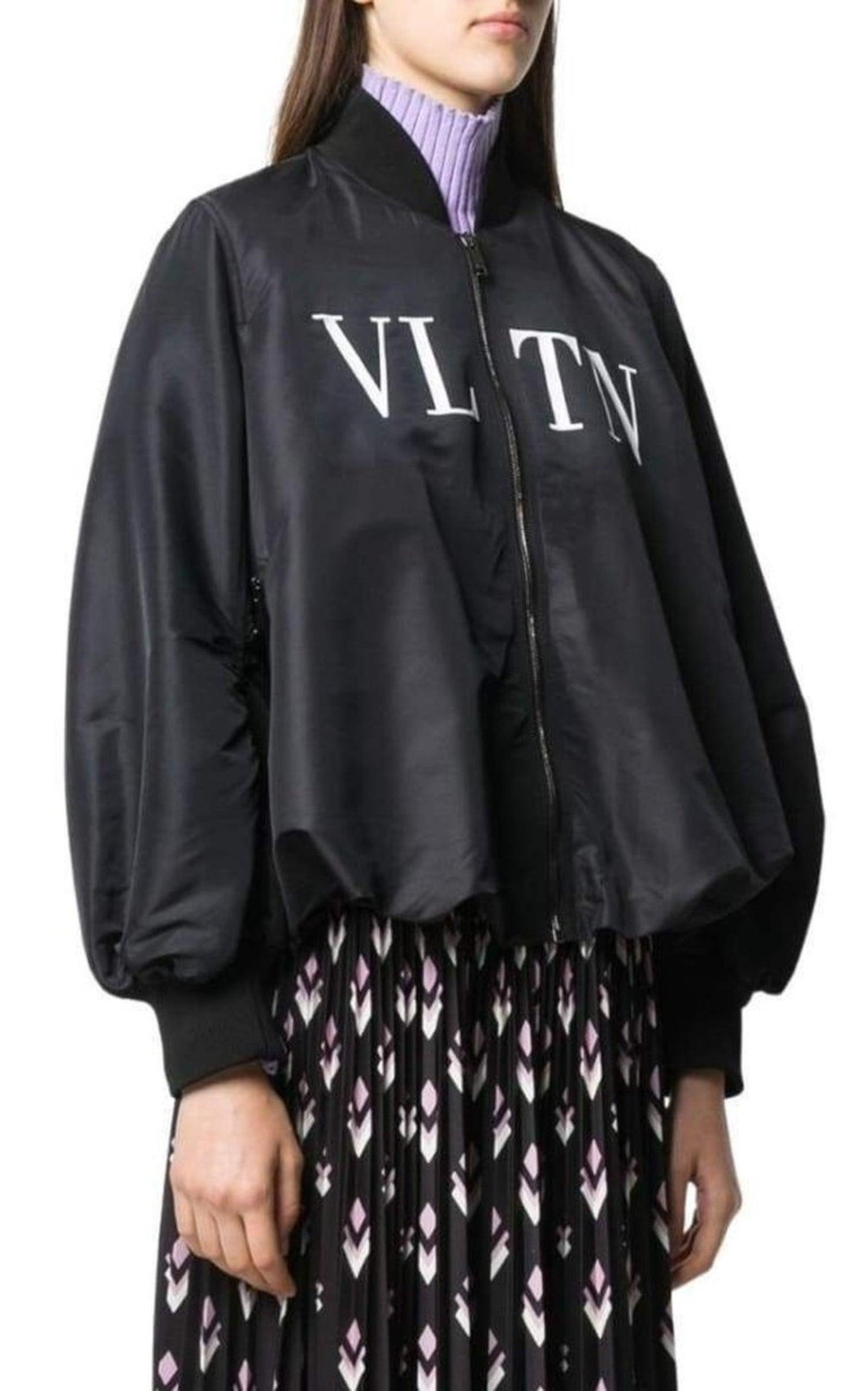 Ruched Printed Shell Bomber Jacket - 3