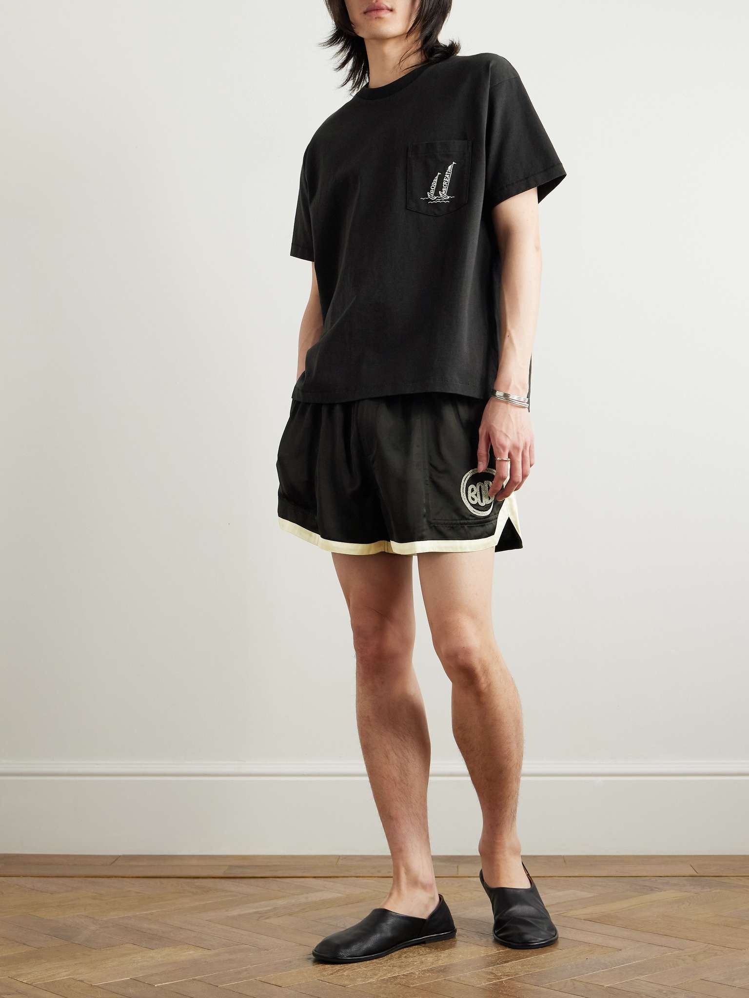 Logo-Embroidered Cotton-Jersey T-Shirt - 2