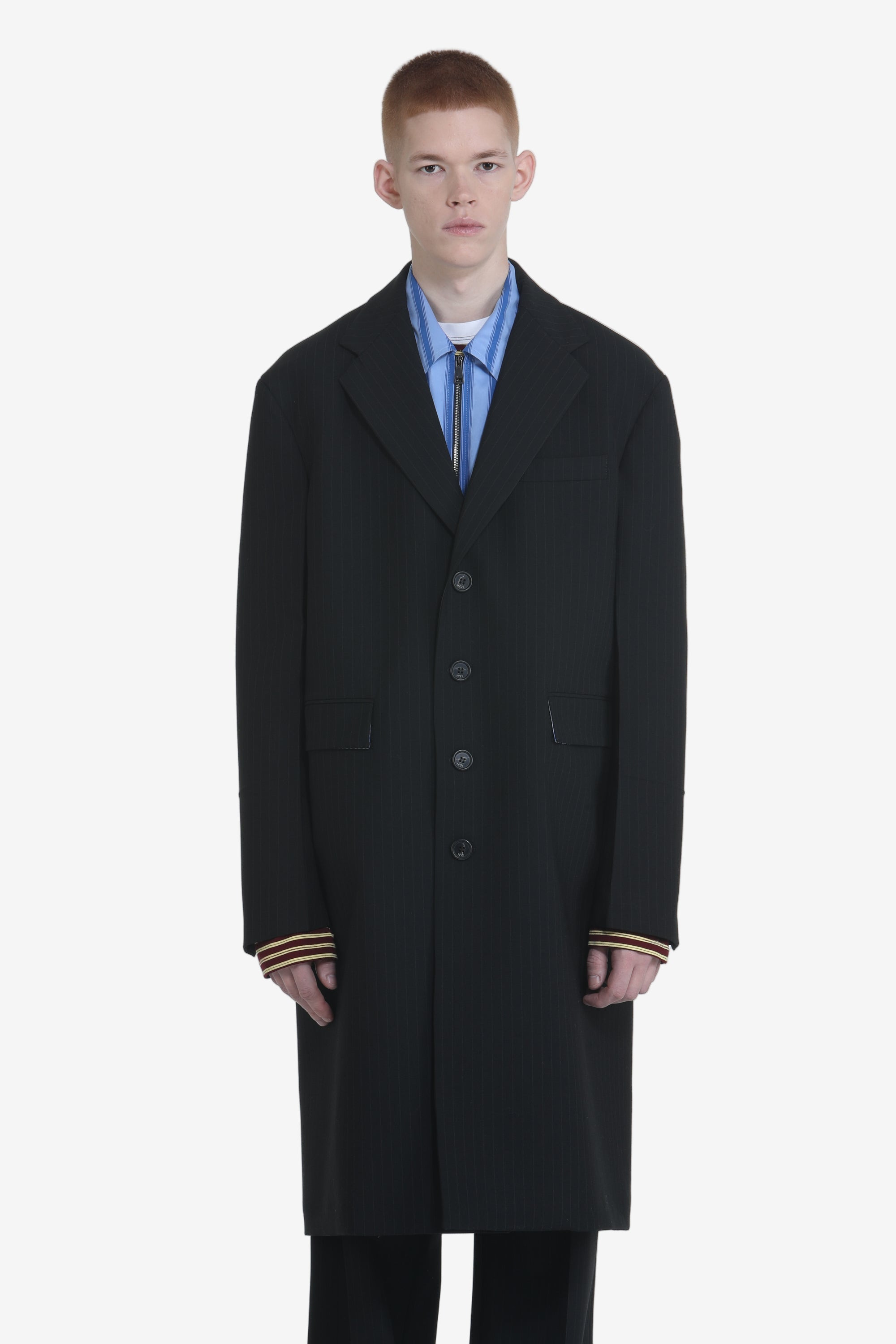 CLASSIC COAT WITH CHECKED LINING - 4