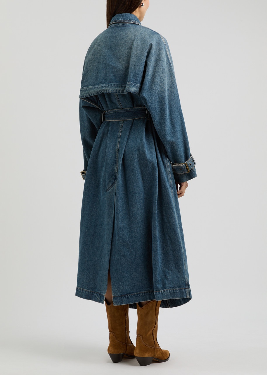 Isabel Marant Isabel Marant Brekka Belted Denim Coat