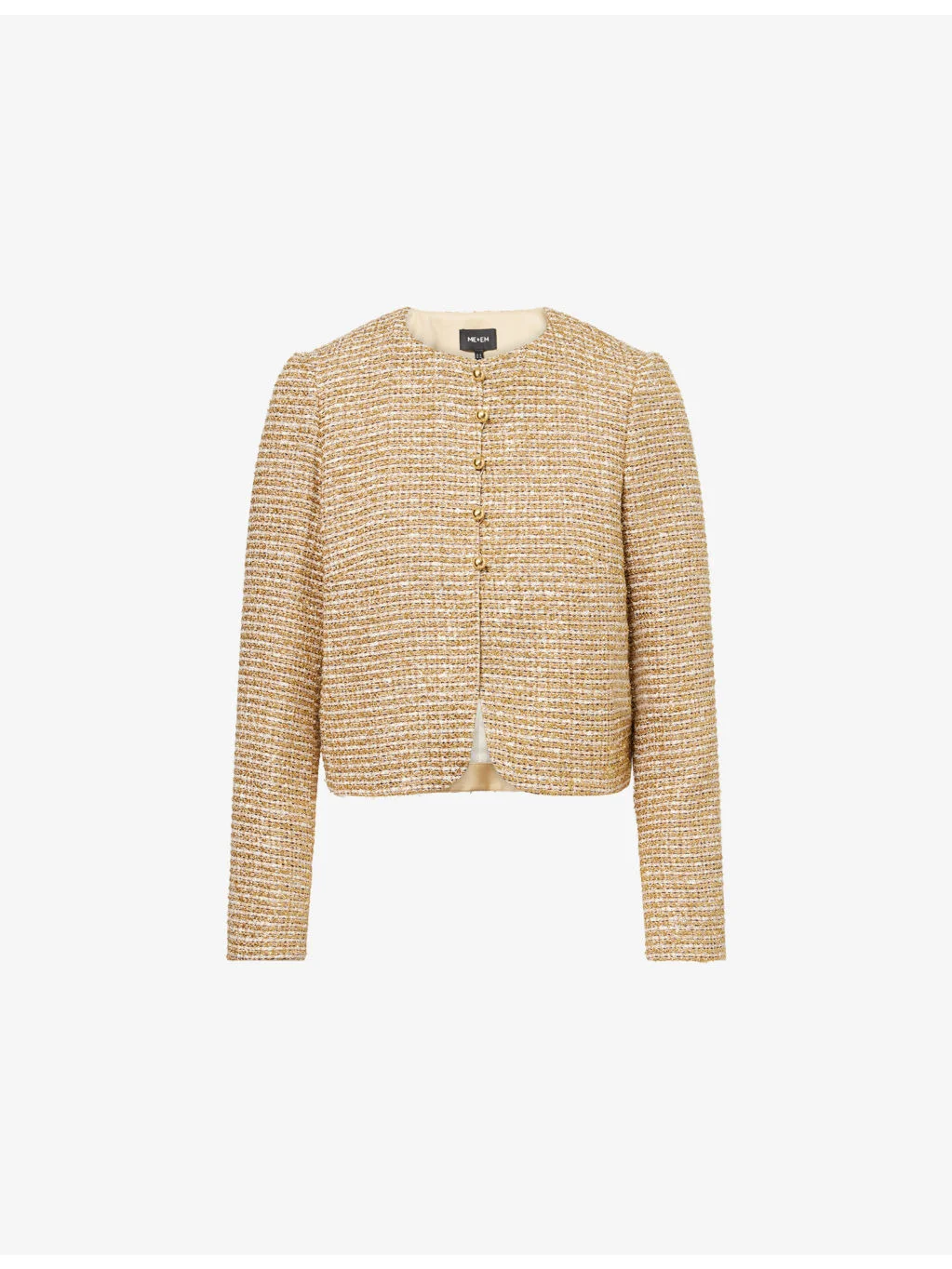 Event Ready Metallic-Tweed Jacket - 1